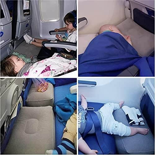 Jastuk za oslonac za noge Yozytto, podesivi visinski jastuk za noge za prijevoz za putovanja Brzi jastuk za napuhavanje nogu za avionske