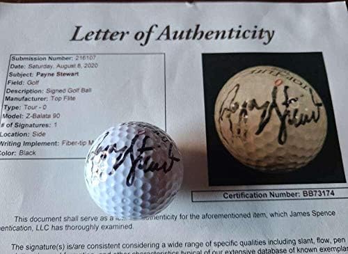 Payne Stewart JSA LOA potpisao je Golf kuglični autogram - autogramirane golf kuglice