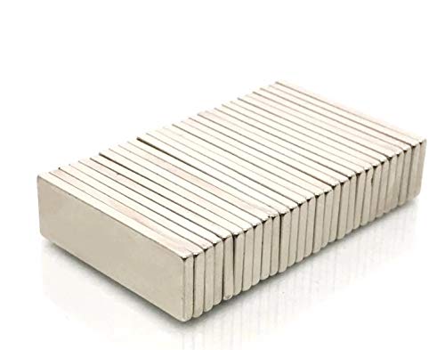 daw21onlineshop neodimijum Magnet N50 30x10x2mm pravougaoni blok 50 komada veoma jaki magneti za staklene magnetne ploče, magnetne