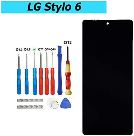 VVSIALEEK LCD kompatibilan sa LG Stylo 6 LMQ730TM LM-Q730TM 6.8 inčni LCD ekran osetljiv na dodir crni sa alatima