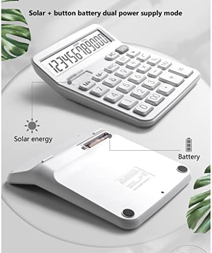 Kalkulator, kalkulator desktop 12-znamenkasti displej kalkulator, osjetljiv veliki gumb elektronički kalkulator radne površine, solarna