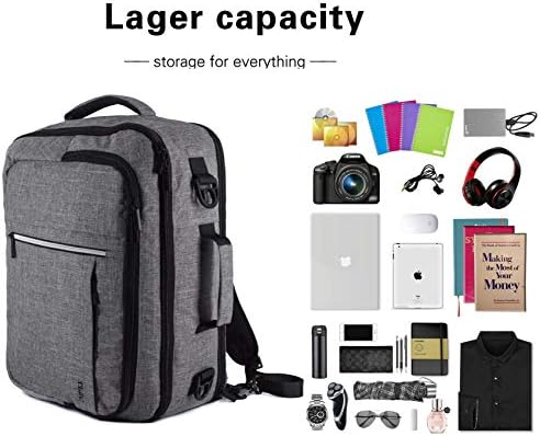 TLZC 30L Weet Hedender za nošenje laptopa za prijenosnu ranac, 18-inčna poslovna kocka torba sa ramenom i funkcijskim džepovima torba