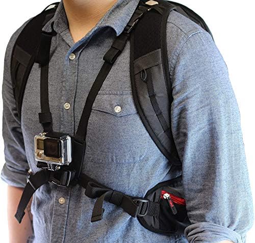 Navitech action ruksak za kameru s integriranim remenom prsa - kompatibilan sa Garmin Virb Ultra 30 HD 4K akcijskom kamerom