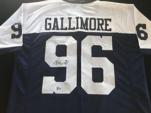 Neville Gallimore potpisao je autogramirani nogometni nogometni dres Beckett COA - Veličina XL - Dallas Great