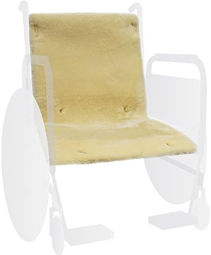 EUROW ovčje kože za invalidska kolica sa cijelim sjedala jastuk za sjedalo i nazad - šampanjac