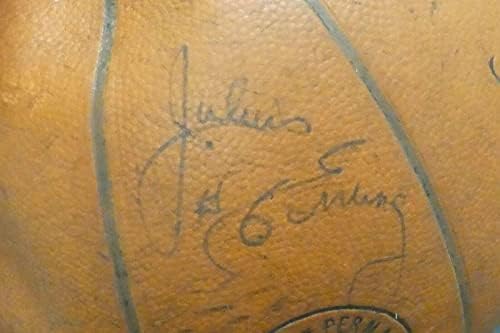 1979-80 Philadelphia 76ers tim potpisao košarka Julius Dr. J Erving Full JSA - AUTOGREME KOŠARICE