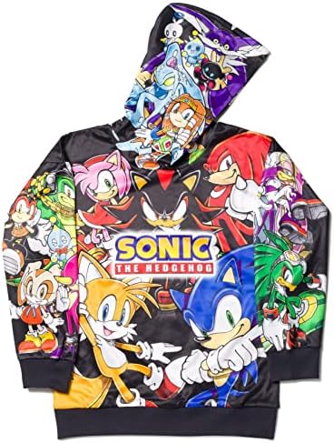 Sega repovi Sonic The Hedgehog sjena runa pulover kapuljača malo dijete do velikog djeteta
