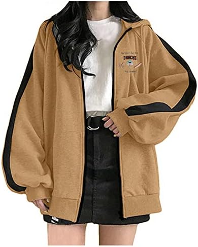 Hoodies za žene Trendy Zip up duksev dugi rukav dugi rukav duksericke na vrhu kaputa za kaput za sportsku jaknu