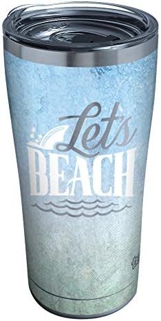 Tervis Margaritaville-Landshark Triple zidom izolovana Tumbler Travel Cup drži pića hladno & vruće, 20oz-Nerđajući čelik, Lets plaži