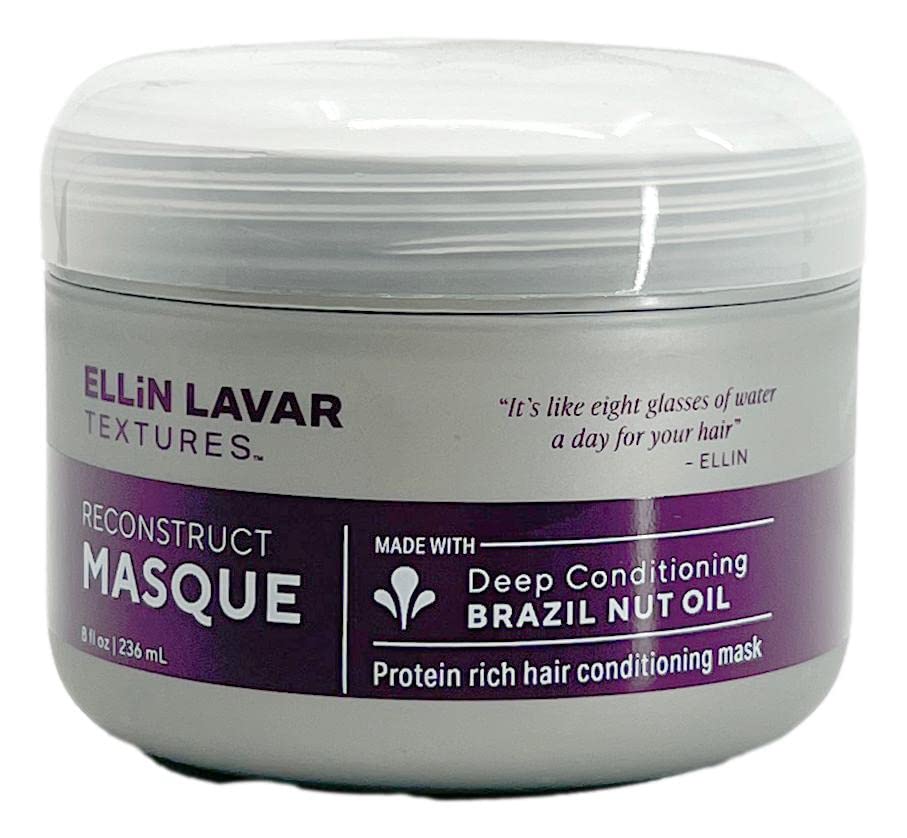 Ellin LaVar Textures ReconstructMasque maska za kosu sa brazilskim orasima / maska za dubinsko kondicioniranje bogata proteinima / zadržite vlagu u kosi i vlasištu / podržite rast kose | vratite suhu i oštećenu kosu