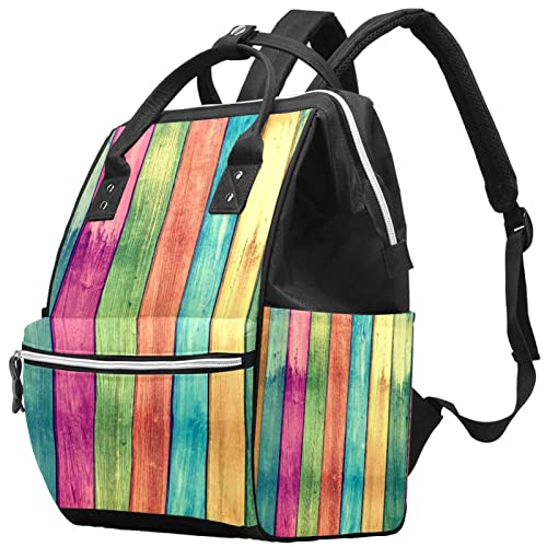 Šareni drveni uzorak pelene tote torbe mammmy ruksak veliki kapacitet pelena torba za staračku vrećicu za brigu o bebi