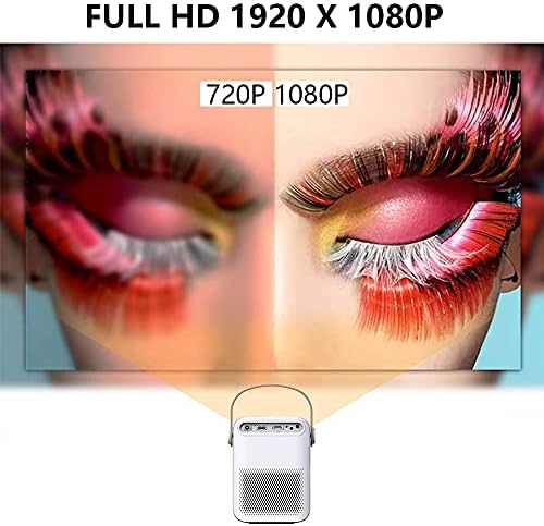 GPPZM projektor 1080p Potpuni mini projektor za dom ET30 Theatre 4K Viedo Beamer Prijenosni LED za pametni telefon
