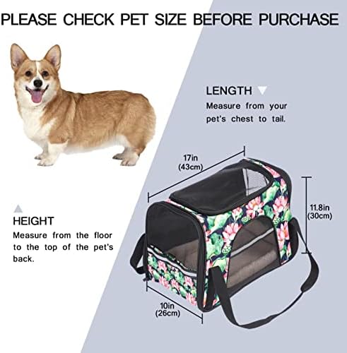 Pet Carrier Water Lotus Root Meki putni nosači za kućne ljubimce za Corgi, Mačke, Psi Puppy Comfort prenosiva sklopiva torba za kućne