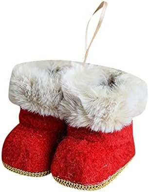 Grand Garland za ukrašavanje crvene tkanine Božićne čizme Dekoracija Kreativnih malih božićnih privjeska Privjesci za božićne stable