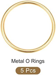 Metallixity Metal O kopčaste kopče, zavareni legura cinka okrugli prstenovi - za zanatne torbe za torbe za torbe