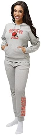 Foco ženski tim Logo meka siva tkana modna dukserica s dugim rukavima