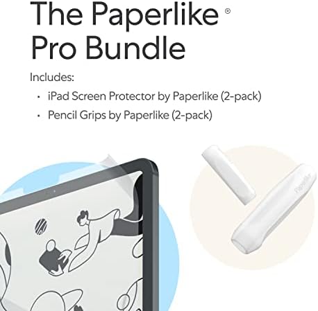 Papirlike Pro Bundle-dva-u-jednom komplet uključuje zaštitnik ekrana za iPad Pro 12.9 & olovke Grip