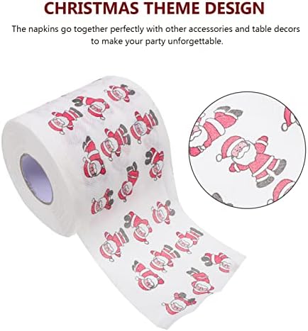 Štamparija salveta 4 Rolls Božićni toaletni papir tkivo salvete PRIKLJUČITE FUN FUNTY poklon za Xmas Holiday Rođendan Vjenčanje Kuhinja