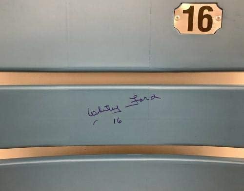 Whitey Ford potpisan bejzbol sjedalo za stražnji dio Yankee Stadium Autograph MLB Steiner JSA - autogramirani bejzbol