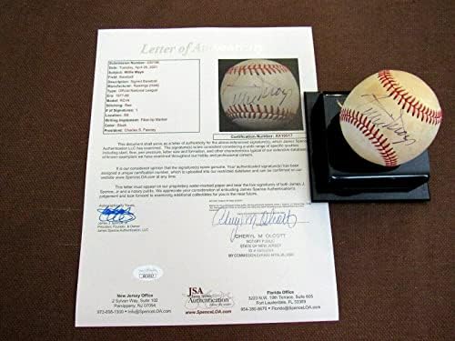 Willie Mays New York Giants Hof potpisan auto vintage feeney onl bejzbol JSA loa - autogramirani bejzbol