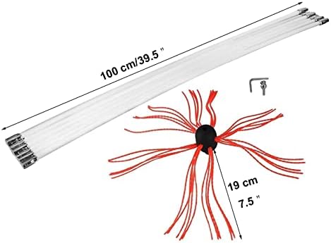 Ningmengfeng komplet štapova za dimnjake, električni rotacioni Drill pogon za čišćenje kompleta alata za čišćenje sa najlonskim fleksibilnim