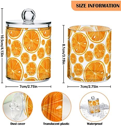 Naranče Voćni pamuk držač kupaonica posude za kupatilo sa poklopcima set pamučni kuglični jastuk za držač okruglih držača za pamučne