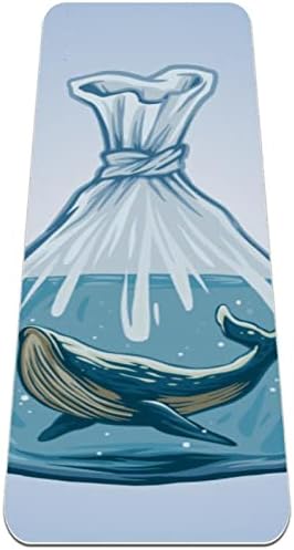 NDKMEHFOJ Whale Folding gimnastika Mat Yoga Mat Pad Neklizajući izgubiti težinu Vodootporan Sport Mat vježbe & nbsp;za teretanu Pilates