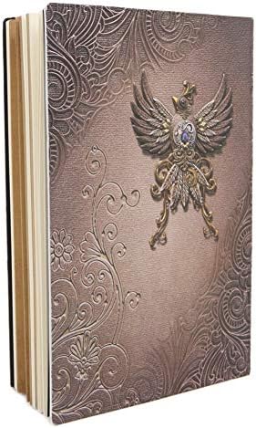 Kožni časopis Phoenix reljefnog kože, antikne ručno rađene kože Pisanje notebook-ovog dnevnika časopisa za ptice, 100 listova obloženih