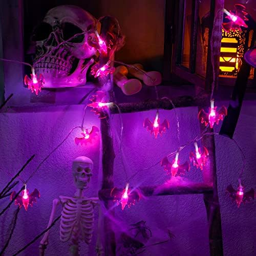 Heyfuni Halloween Decoration Lights Halloween žičana svjetla,Set od 3 kom 10ft bajkovita svjetla na baterije, svjetla sa duhovima