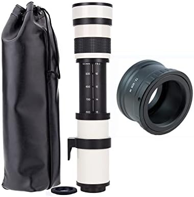 Jintu 420-800mm F / 8.3 Ručni fokus Zoom Telefoto objektiv Kompatibilan sa Canon EOS-M Orcalele bez kamere EOS M M2 M5 M6 M10 M50