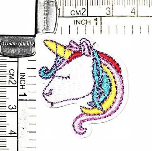 Kleenplus 3kom. Mini Cute Pretty Unicorn Crtić vezeno gvožđe na šiju na značku za farmerke jakne šeširi ruksaci majice naljepnice