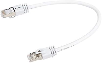 Basics RJ45 Cat 7 Ethernet Patch kabel, 10GPBS brzi kabel, 600MHz, dvokraki, 1 nož, bijelo