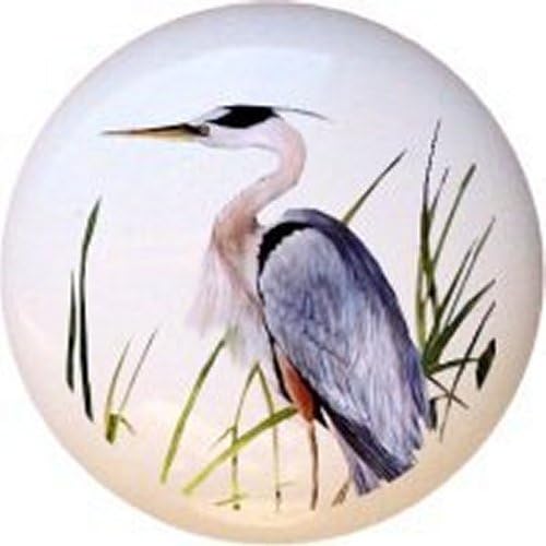 Blue Heron Birds Ceramic Clears crpne tabla vuče dugmete za ormare