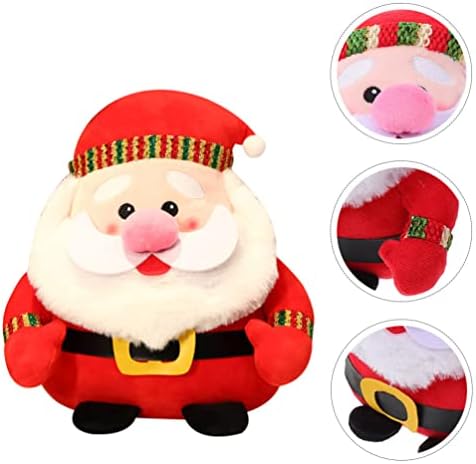 Toyvian Plish punjeni Santa Claus: Božić Santa Lutka Xmas Plish igračke zagrljaj jastuk plišane figurice za odmor plišane igračke