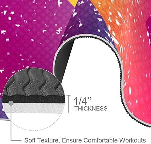 Siebzeh Geometric Grunge Premium Thick Yoga Mat Eco Friendly Rubber Health & amp; fitnes non Slip Mat za sve vrste vježbe joge i pilatesa