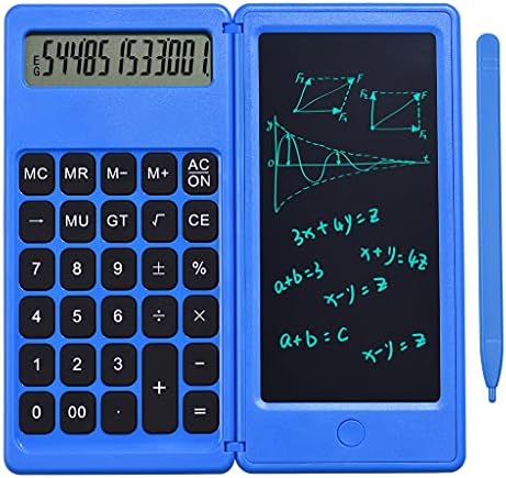 YFQHDD Sklopivi kalkulator i 6 inčni LCD pisaći tablet Digitalni tablica za crtanje 12 cifara ekrana sa olovkom za brisanje za zaključavanje