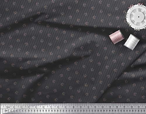 Soimoi modalna satenska tkanina Stripe & Floral Shirting fabric Prints by Yard 42 Inch Wide