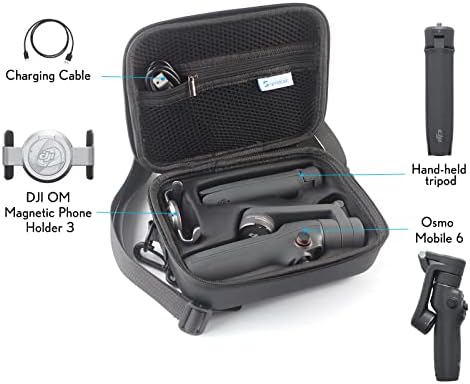 Skyreat Osmo Mobile 6 Case, PU Leather Portable Storage OM 6 Case torba za rame za DJI OM 6 Smartphone Gimbal stabilizator dodatna