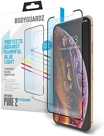 BodyGuardz-Pure 2 EyeGuard Glass zaštitnik ekrana plavo svjetlo od ruba do ruba zaštitnik stakla za Apple iPhone Xs Max-case Friendly