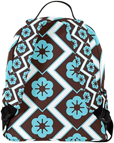 VBFOFBV ruksak za laptop, elegantan putnički ruksak casual paketa ramena torba za muškarce, japanski smeđi plavi cvijet