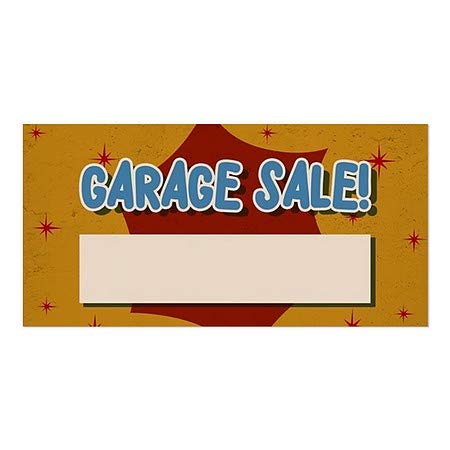 CGsignLab | Garažna prodaja -Nostalgia Burst Prozor Cling | 24 x12
