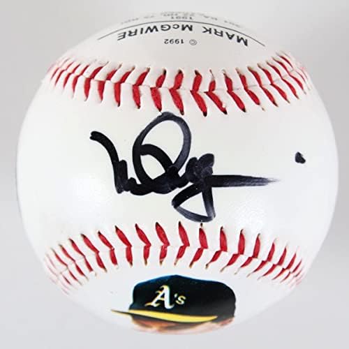 Mark McGwire potpisan bejzbol A's FOTOBALL - COA JSA - AUTOGREMENT BASEBALLS