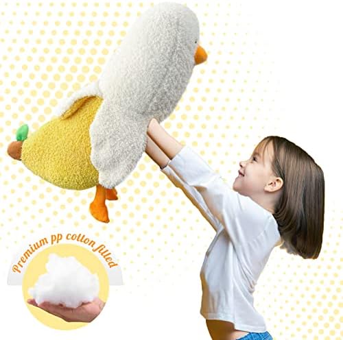 Qya banana patka plišana igračka 27.5 , slatka pljushie patka punjena životinja, kawaii patka plišani jastuk za djevojčice i dječake
