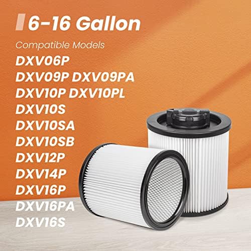 Ximoon DXVC6910 Zamjena filtra za filtriranje u kasetu za uklanjanje drva / suhog filtra - Regularna 6-16 galona, ​​kompatibilna sa