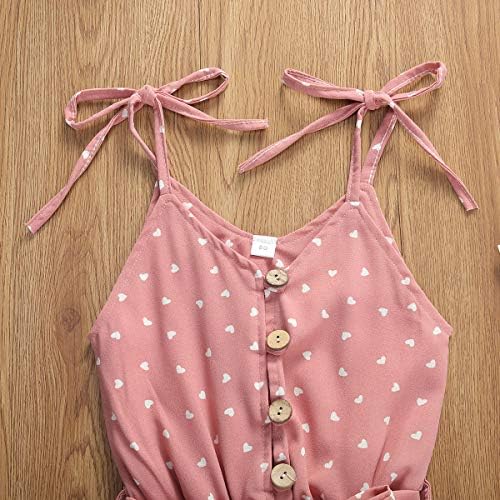 TODDLER Baby Girl Odjeća za samozemačenje bez rukava ROMPER Oblik srca Ispiši kratki kombinezon Summer Outfit