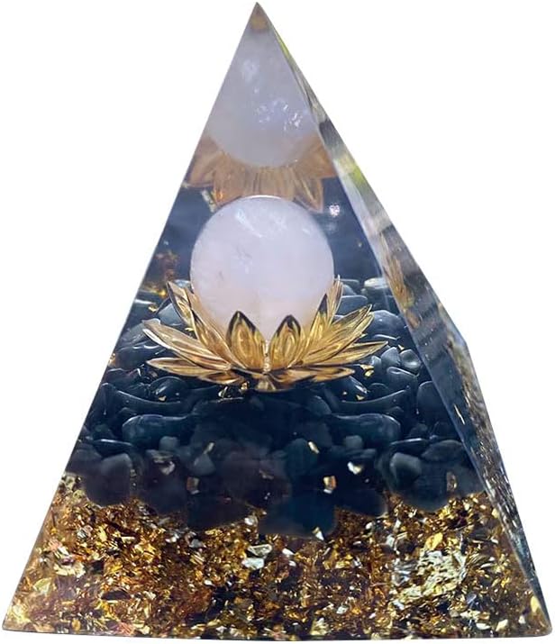Orgonitna kristalna piramida za zaštitu zdravlja Čakra Pozitivni generator energije za ljekovito bogatstvo i prosperitet-Rose Kvarc