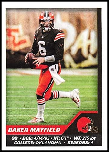 2021 Panini naljepnice 139 Baker Mayfield Cleveland Browns NFL Fudbal mini naljepnica trgovačka kartica