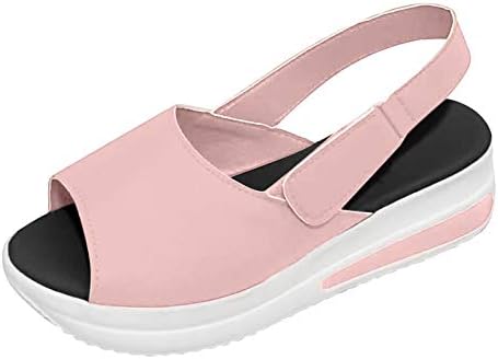 Sandale na platformi Ženska Moda Casual Peep Toe platforme klinovi sandale na plaži sportske cipele sandale za žene Dressy Summer