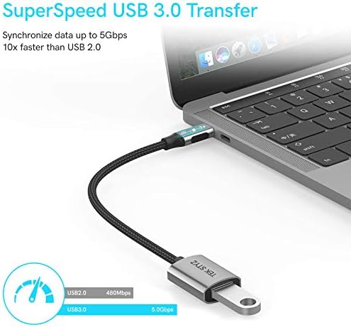 TEK STYZ USB-C USB 3.0 adapter kompatibilan je sa vašim Xiaomi RedMi Napomena 11 PRO OTG Type-C / PD muški USB 3.0 ženski pretvarač.