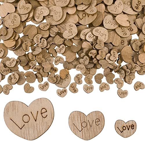 300 kom Valentine rustikalno drveno srce ljubavno stol rasipanja vjenčanica Drvena srca konfeti za valentine dječji diy ručni patch